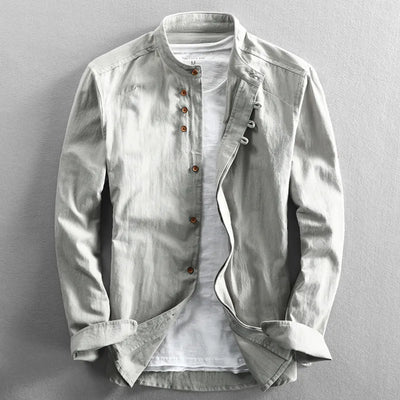 The Benjamin™ | Stylish Men's Slim Fit Shirt with Stand-up Collar