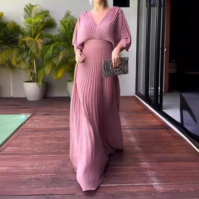 Caroline - Elegant Pleated Dress