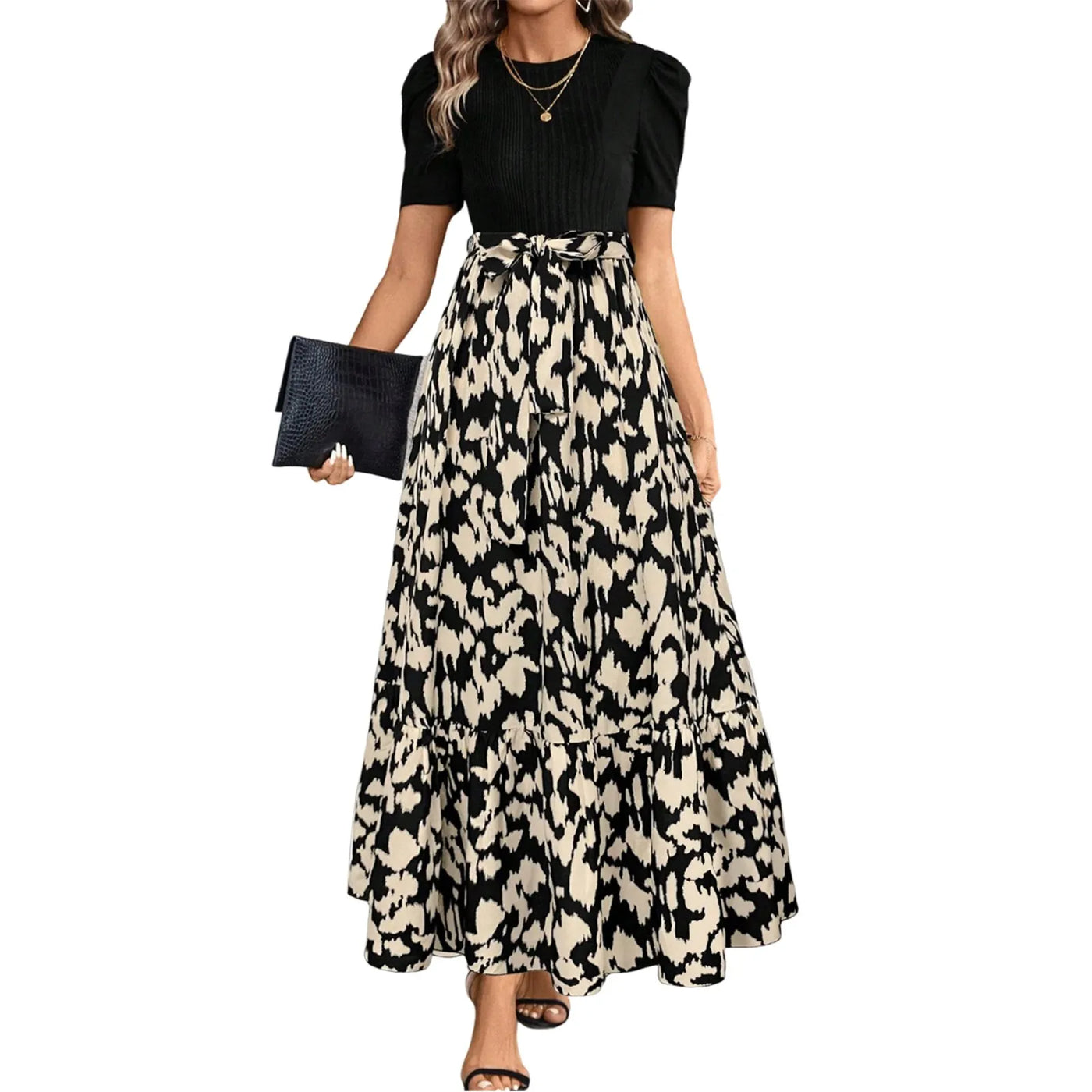 Emma & William Summer Floral Ruffle Dress