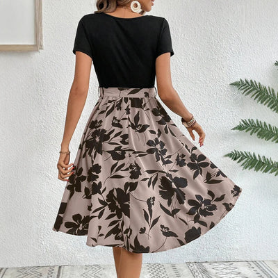 Emma & William Mini Summer Floral Ruffle Dress