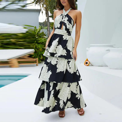 Emma & William Summer Floral Ruffle Dress