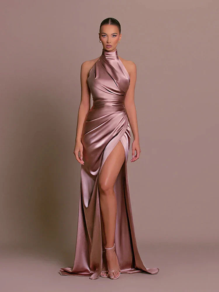 Alena - Classy Slit Gown