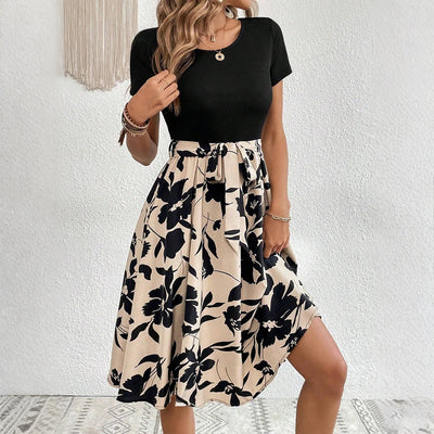 Emma & William Mini Summer Floral Ruffle Dress
