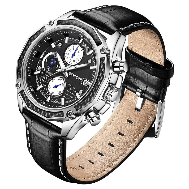 quartz chronograph racing watch