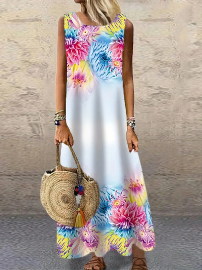 Emma & William Summer Floral Ruffle Dress