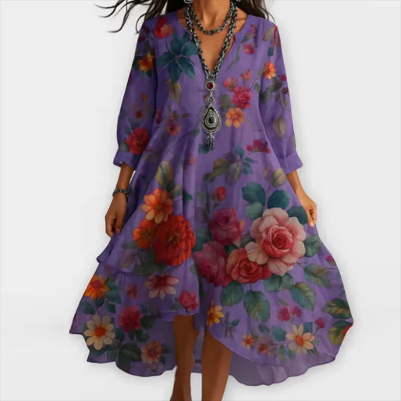 Marina | Floral Midi Dress