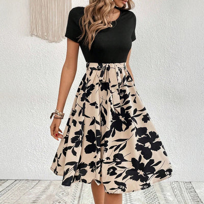 Emma & William Mini Summer Floral Ruffle Dress