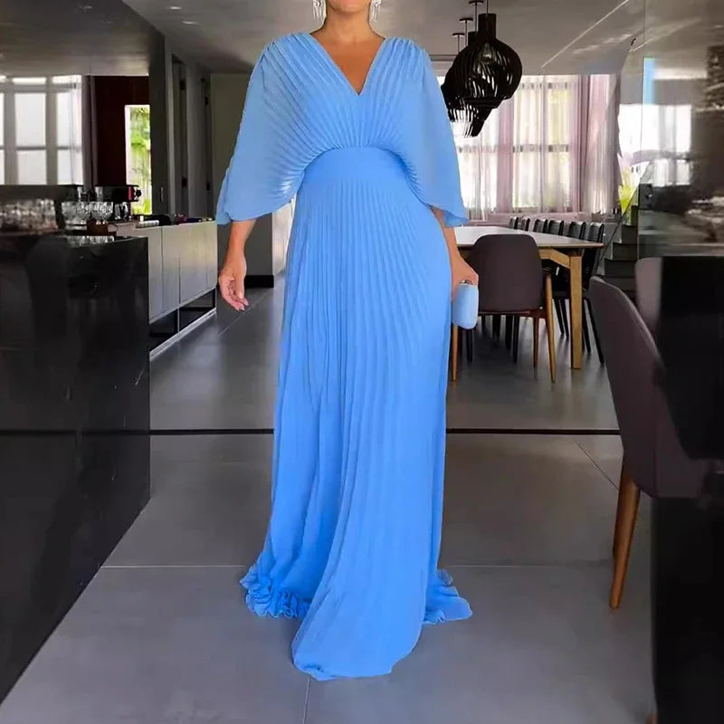 Caroline - Elegant Pleated Dress