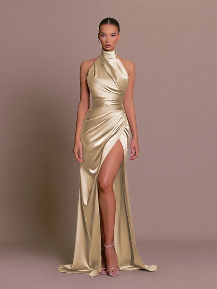 Alena - Classy Slit Gown