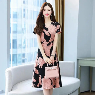 Emma & William Summer Floral Ruffle Dress