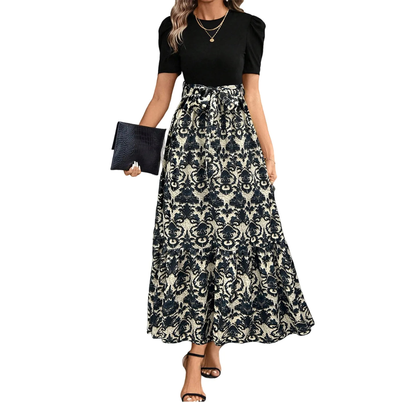 Emma & William Summer Floral Ruffle Dress