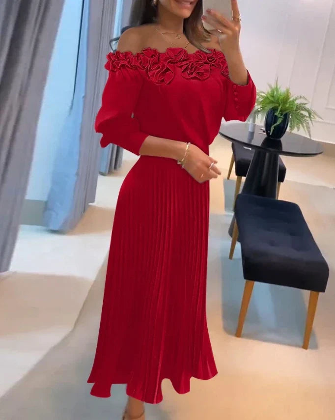Catherine - Off-shoulder Maxi Dress