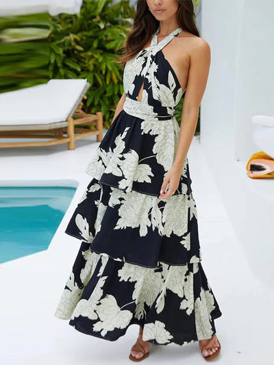 Emma & William Summer Floral Ruffle Dress