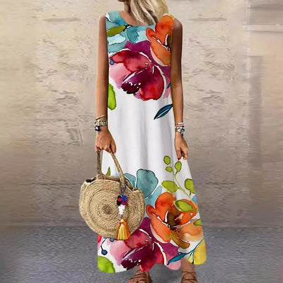Emma & William Summer Floral Ruffle Dress