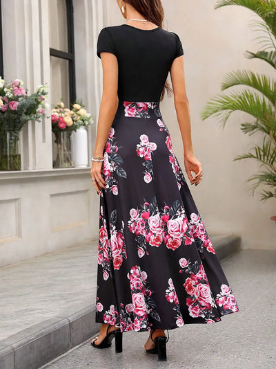 Emma & William Summer Floral Ruffle Dress