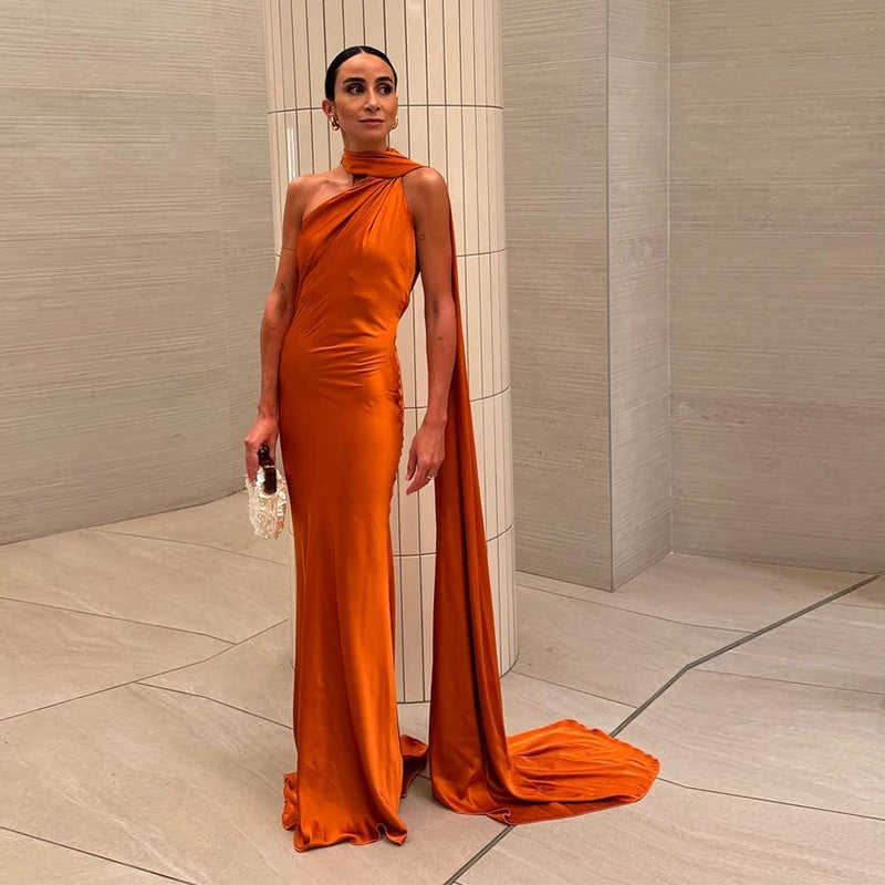 Carla - Dramatic Cape Mermaid Gown