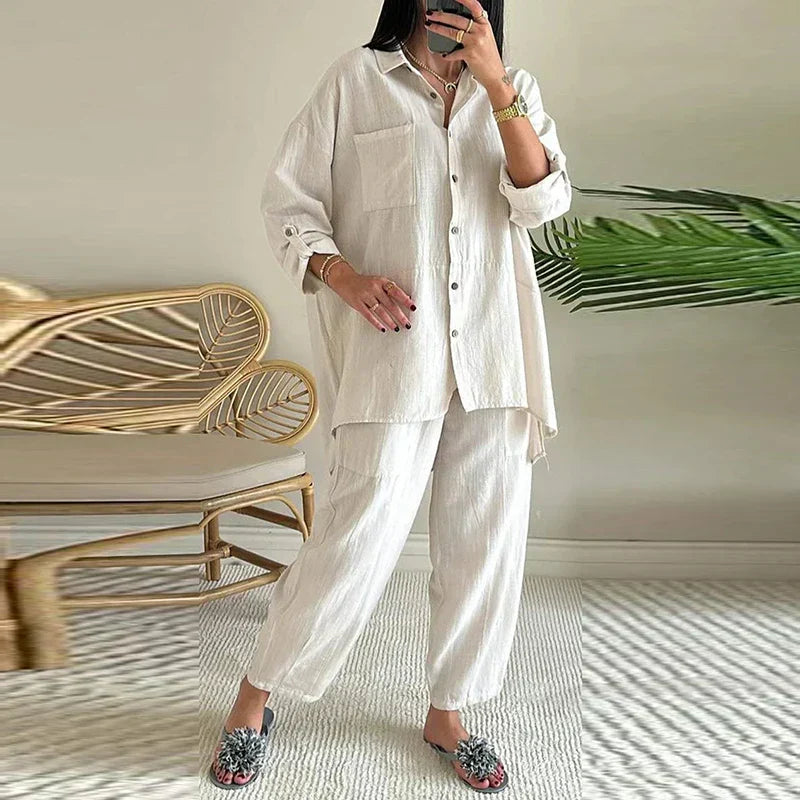 ZARA| SET WITH OVERSIZED SHIRT AND PANTS