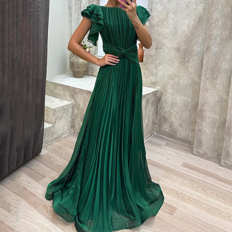 Dorothy - Pleated Evening Dress