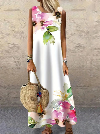Emma & William Summer Floral Ruffle Dress