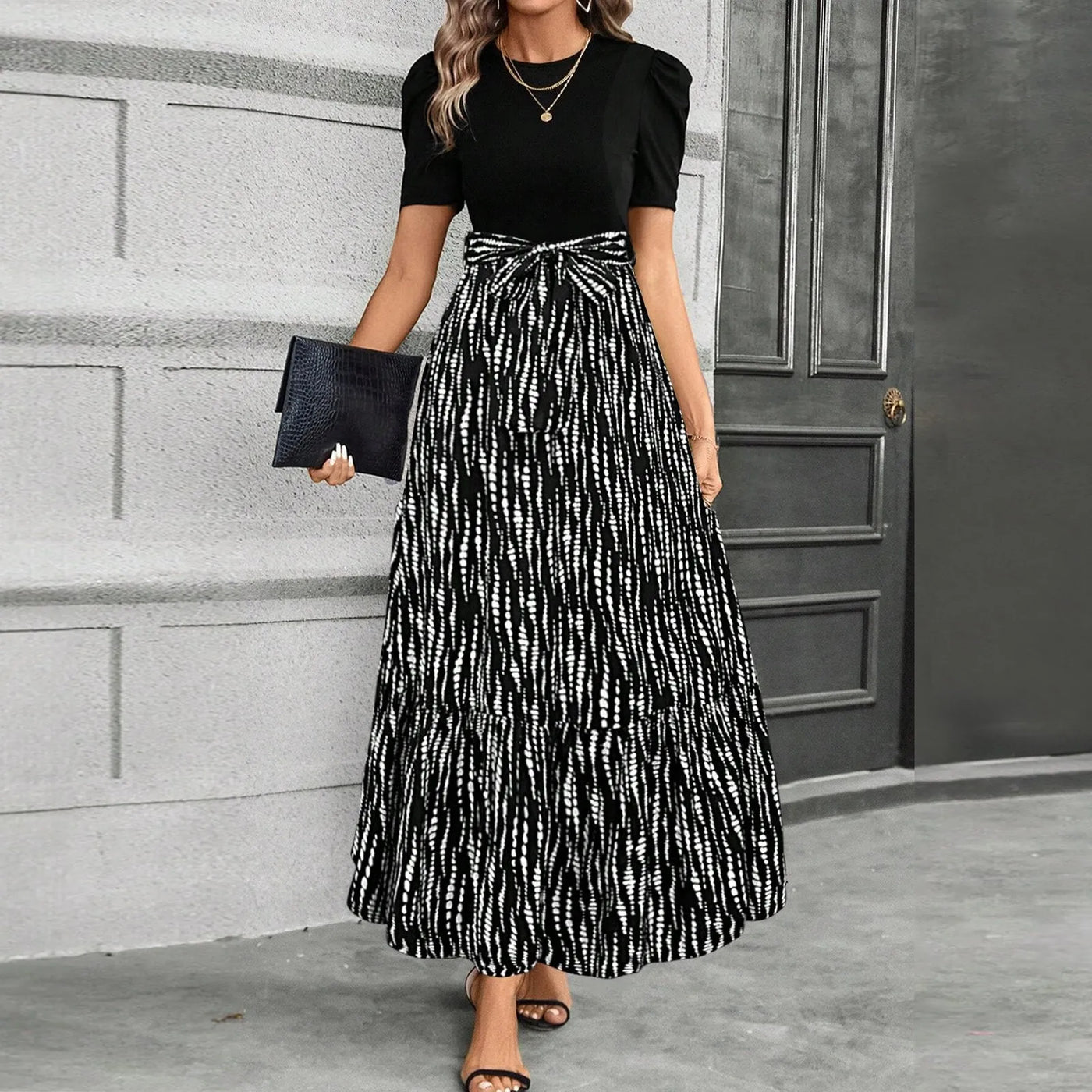 Emma & William Summer Floral Ruffle Dress