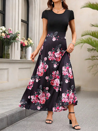 Emma & William Summer Floral Ruffle Dress