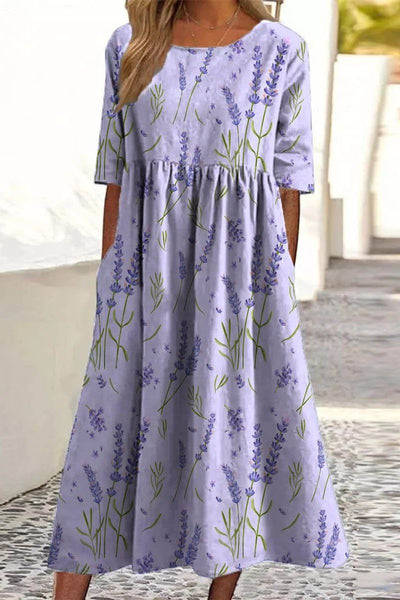 Carina – Embroidered Relaxed Midi Dress
