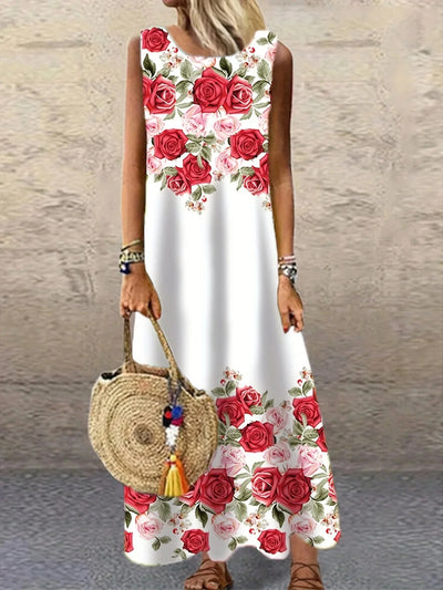 Emma & William Summer Floral Ruffle Dress