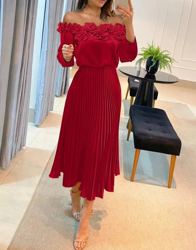 Catherine - Off-shoulder Maxi Dress