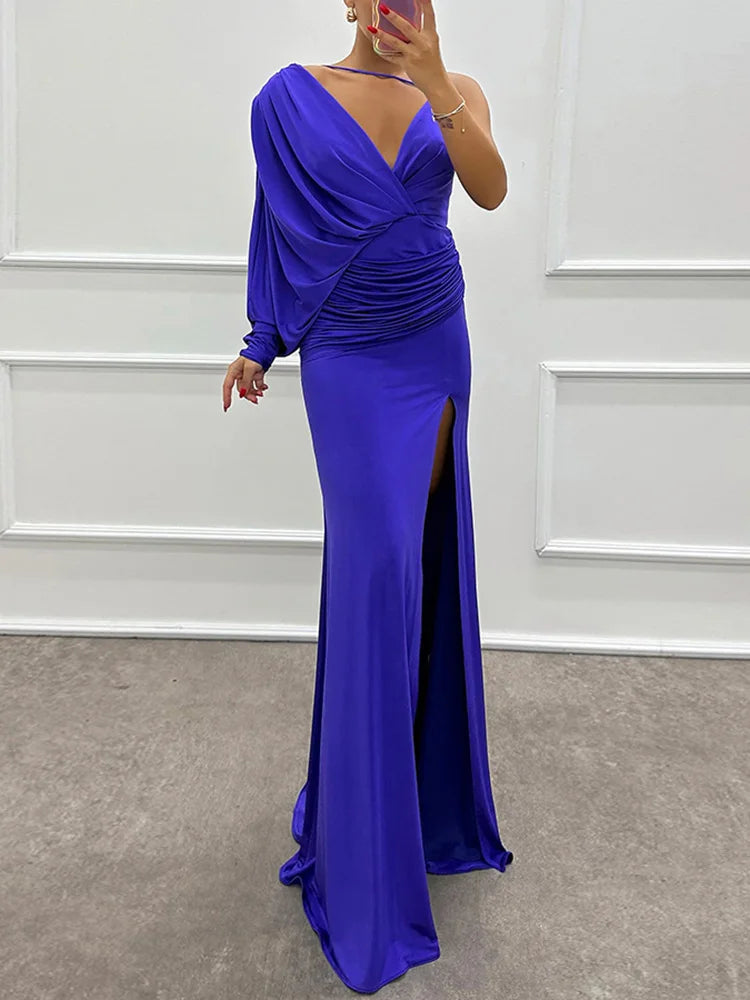 Aria - One-shoulder Evening Gown