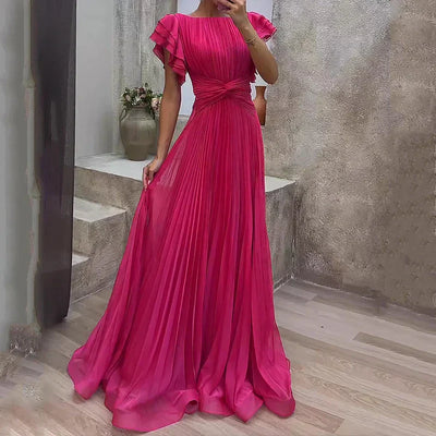 Marga - Elegant Pleated Evening Gown