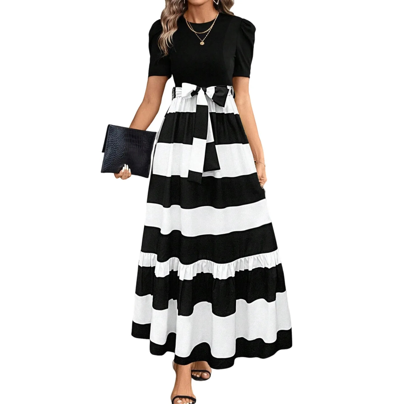 Emma & William Summer Floral Ruffle Dress