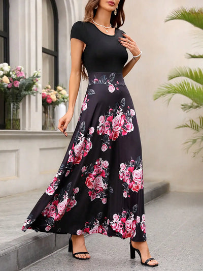 Emma & William Summer Floral Ruffle Dress