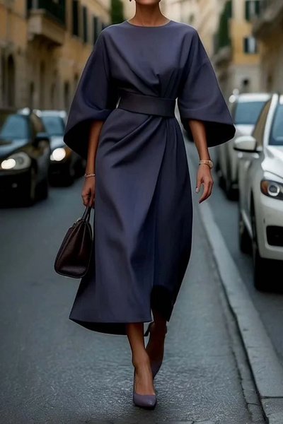 Clare™ Stylish Belted Maxi Dress