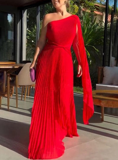 Celeste - Classy Pleated Maxi Dress