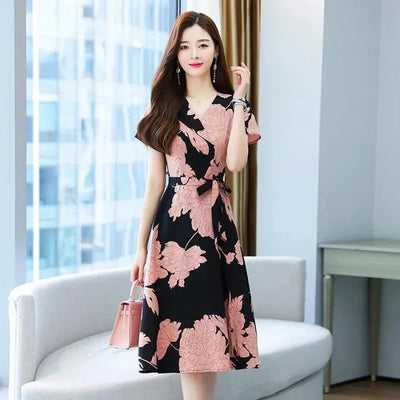 Emma & William Summer Floral Ruffle Dress
