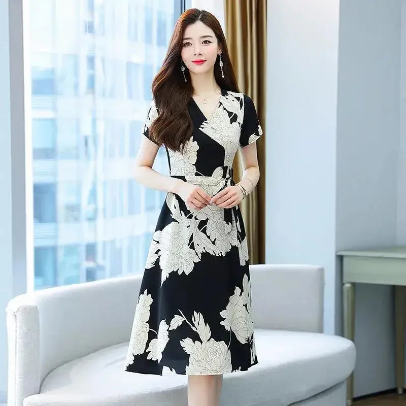 Emma & William Summer Floral Ruffle Dress