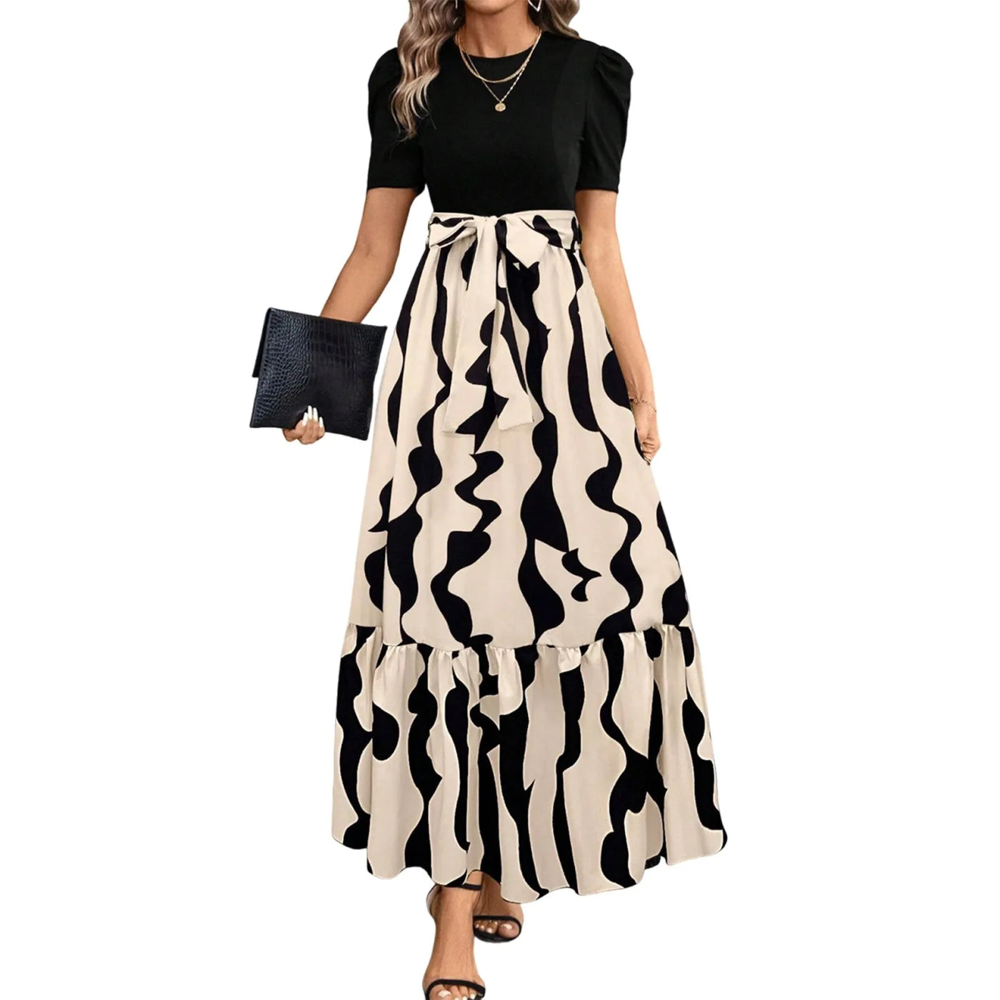Emma & William Summer Floral Ruffle Dress