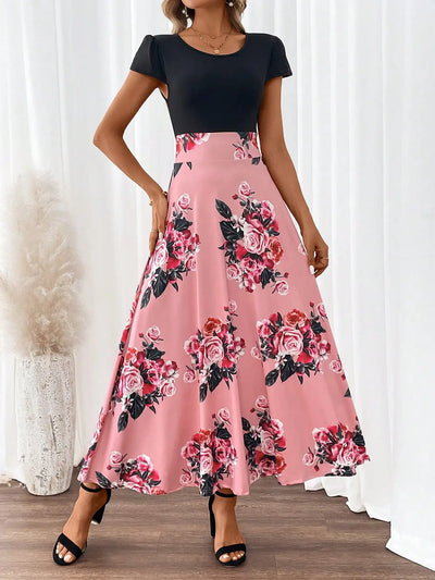 Emma & William Summer Floral Ruffle Dress