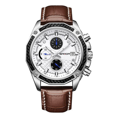 quartz chronograph racing watch