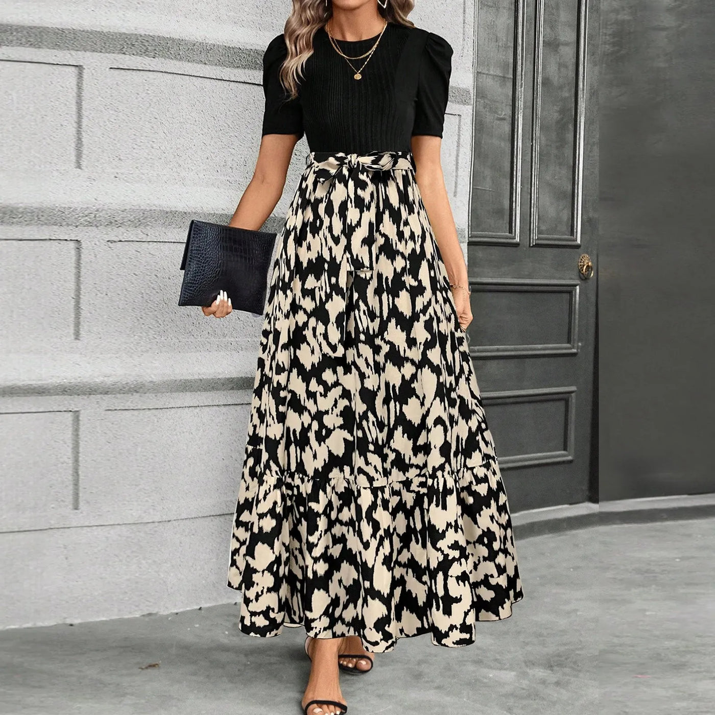 Emma & William Summer Floral Ruffle Dress