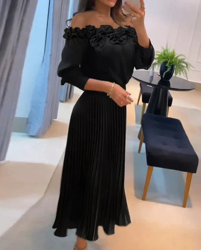 Catherine - Off-shoulder Maxi Dress