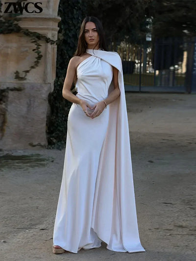 Carla - Dramatic Cape Mermaid Gown