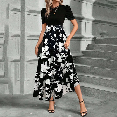 Emma &  William Summer Floral Ruffle Dress