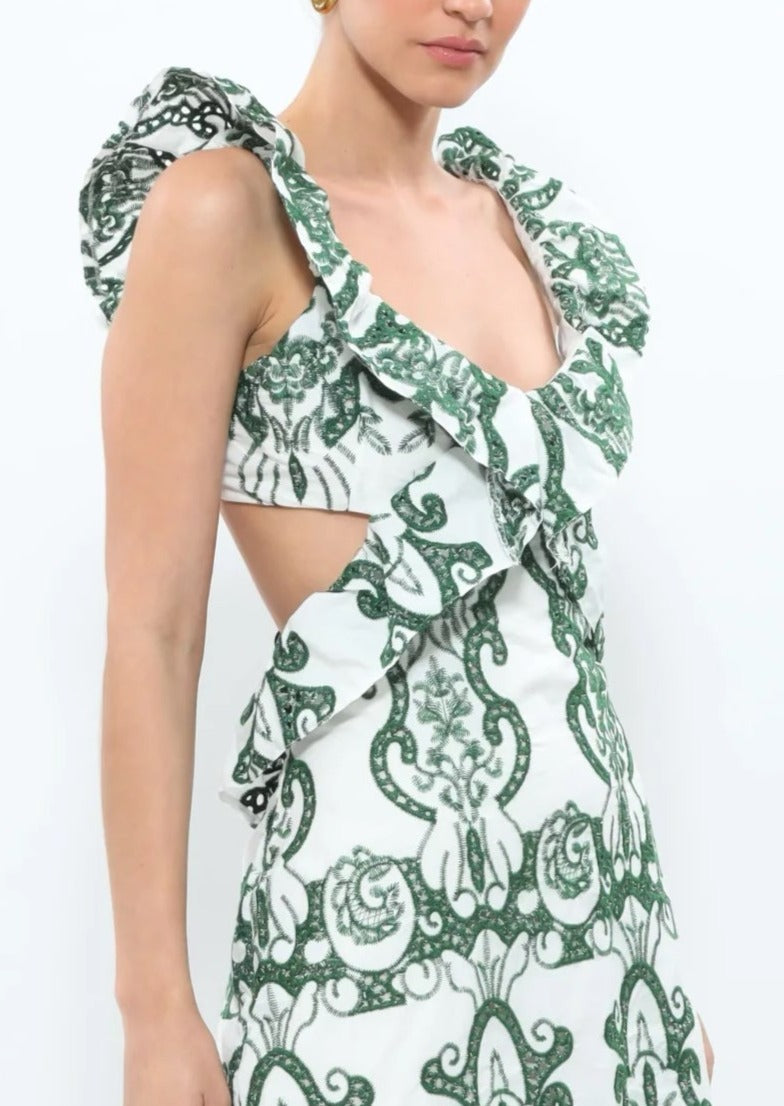 Cassie - Romantic Ruffled Maxi Dress Flowing Romance with Every Step