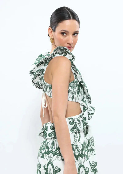 Cassie - Romantic Ruffled Maxi Dress Flowing Romance with Every Step