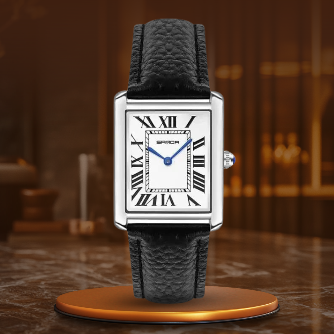 Elegant square dial watches for couples