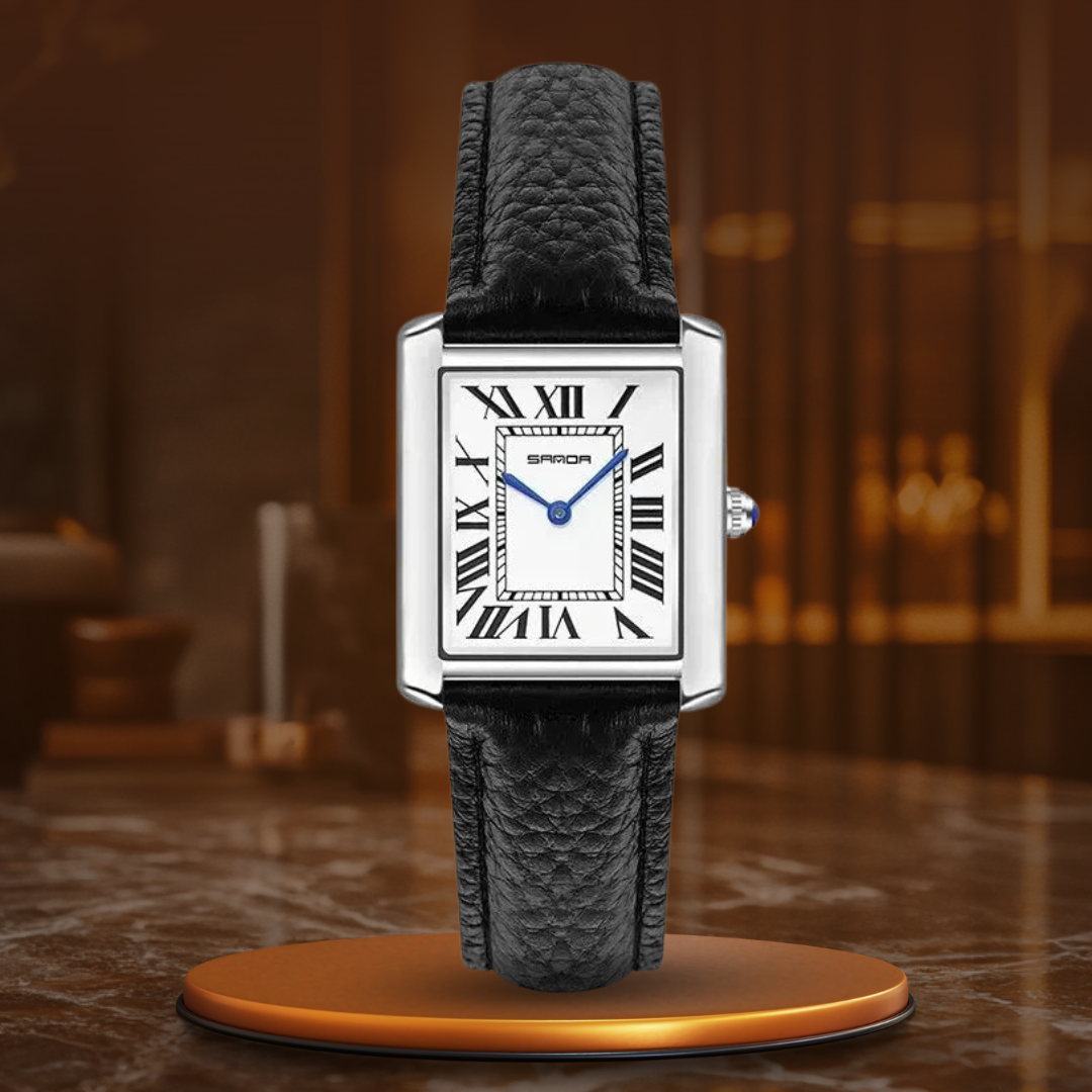 Elegant square dial watches for couples