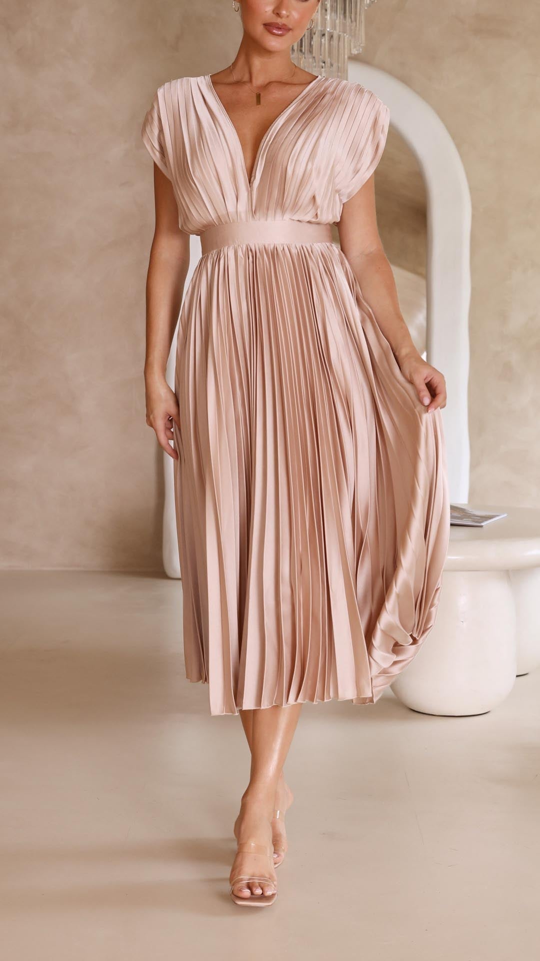 Maritoni - Regal Plunging Maxi Dress