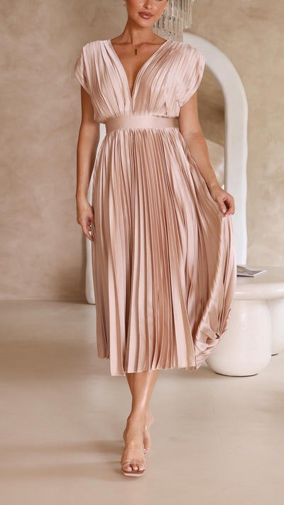 Maritoni - Regal Plunging Maxi Dress