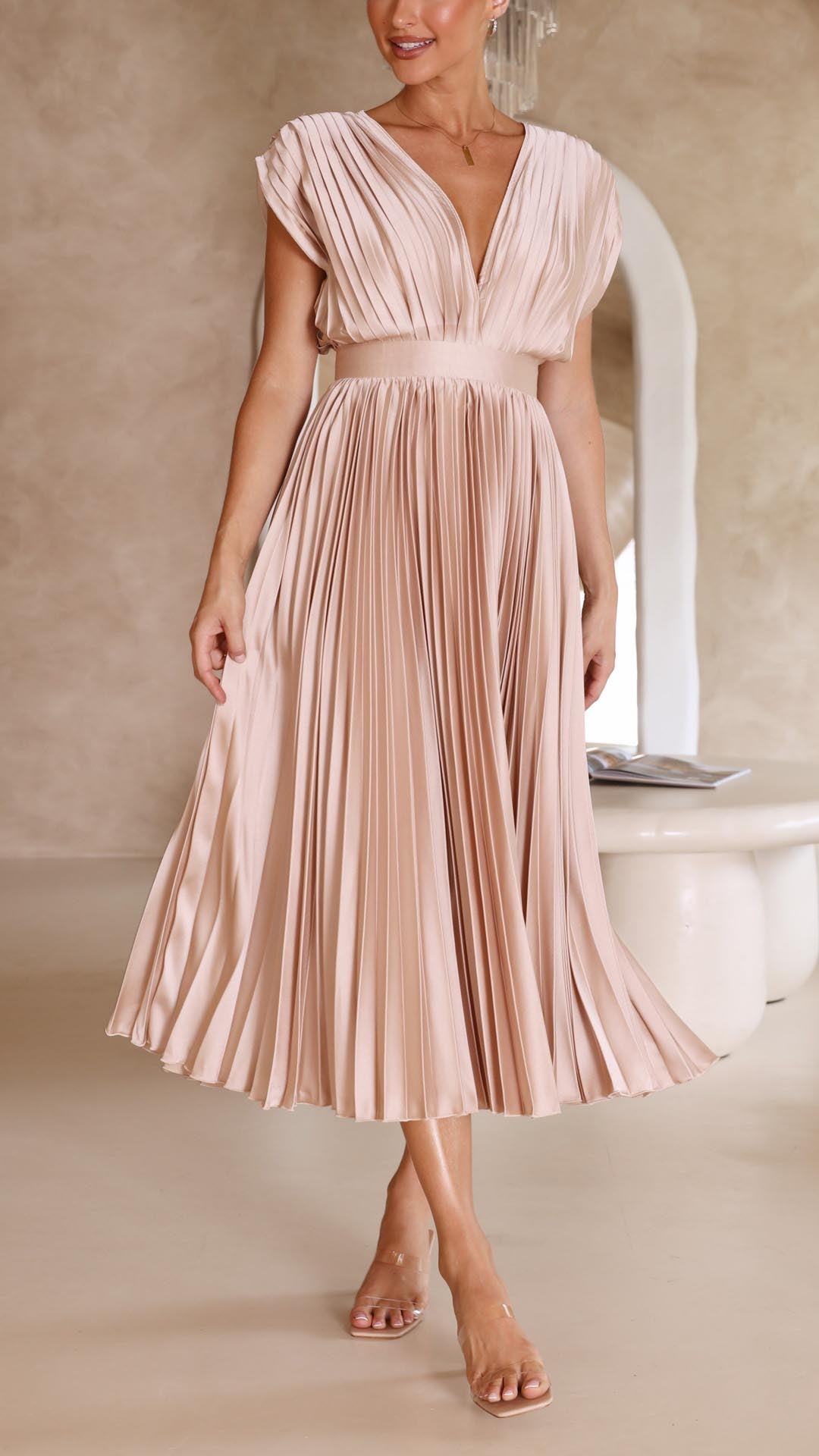 Maritoni - Regal Plunging Maxi Dress